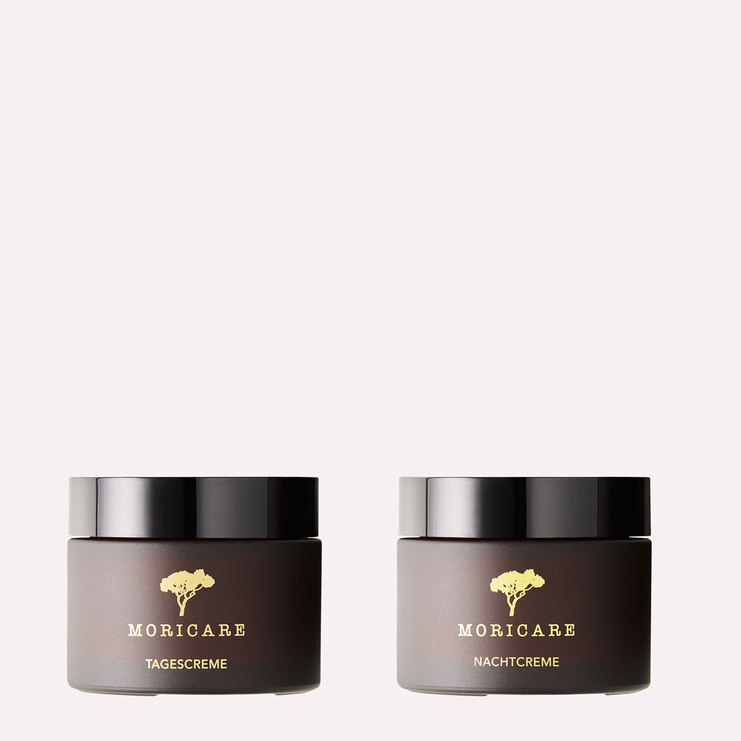 Gesichtspflege Set mit Tagescreme Nachtcreme Naturkosmetik vegan von Moricare tierversuchsfrei