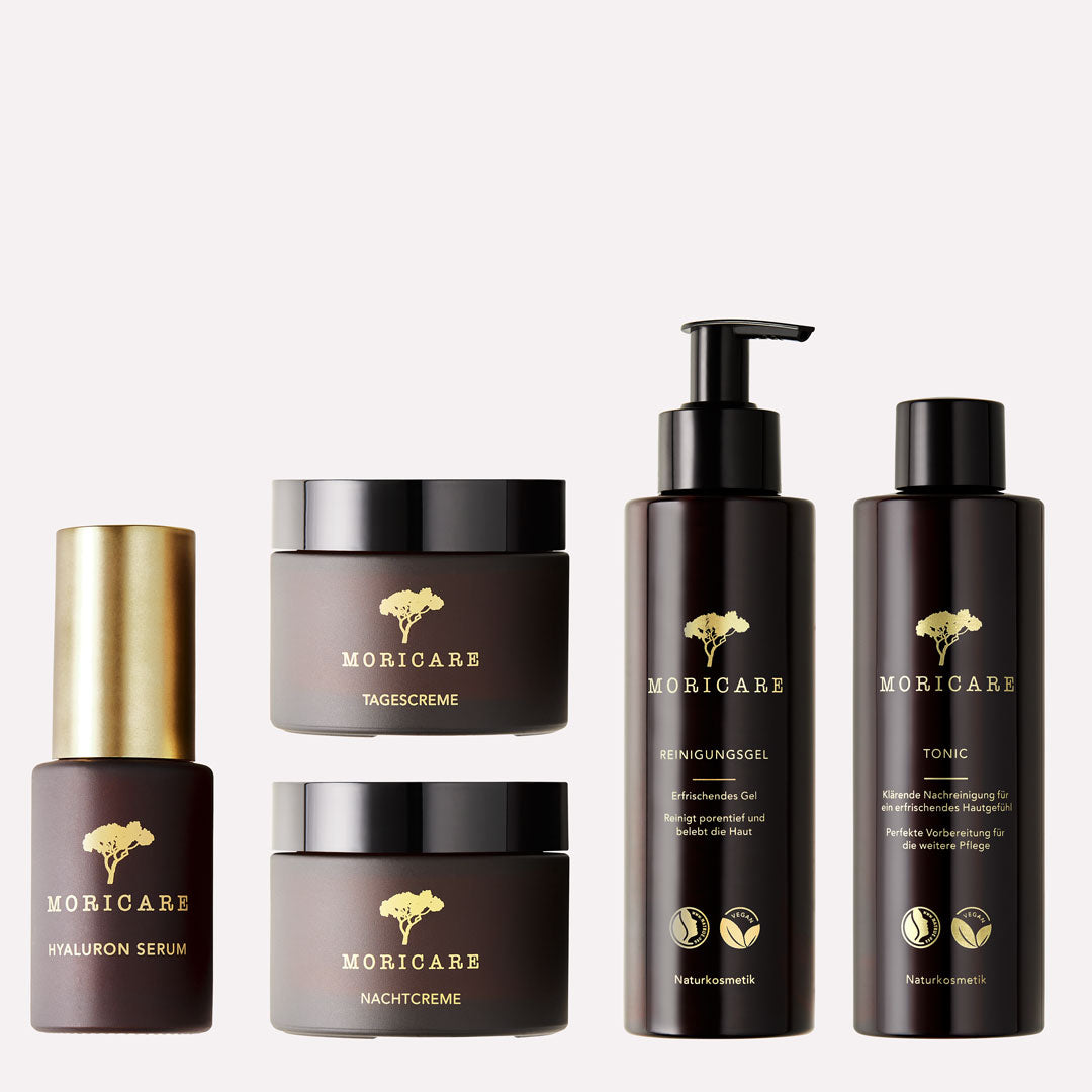 Gesichtsreinigung und Gesichtspflege von Gesichtswasser bis Hyaluron Serum vegan Naturkosmetik
