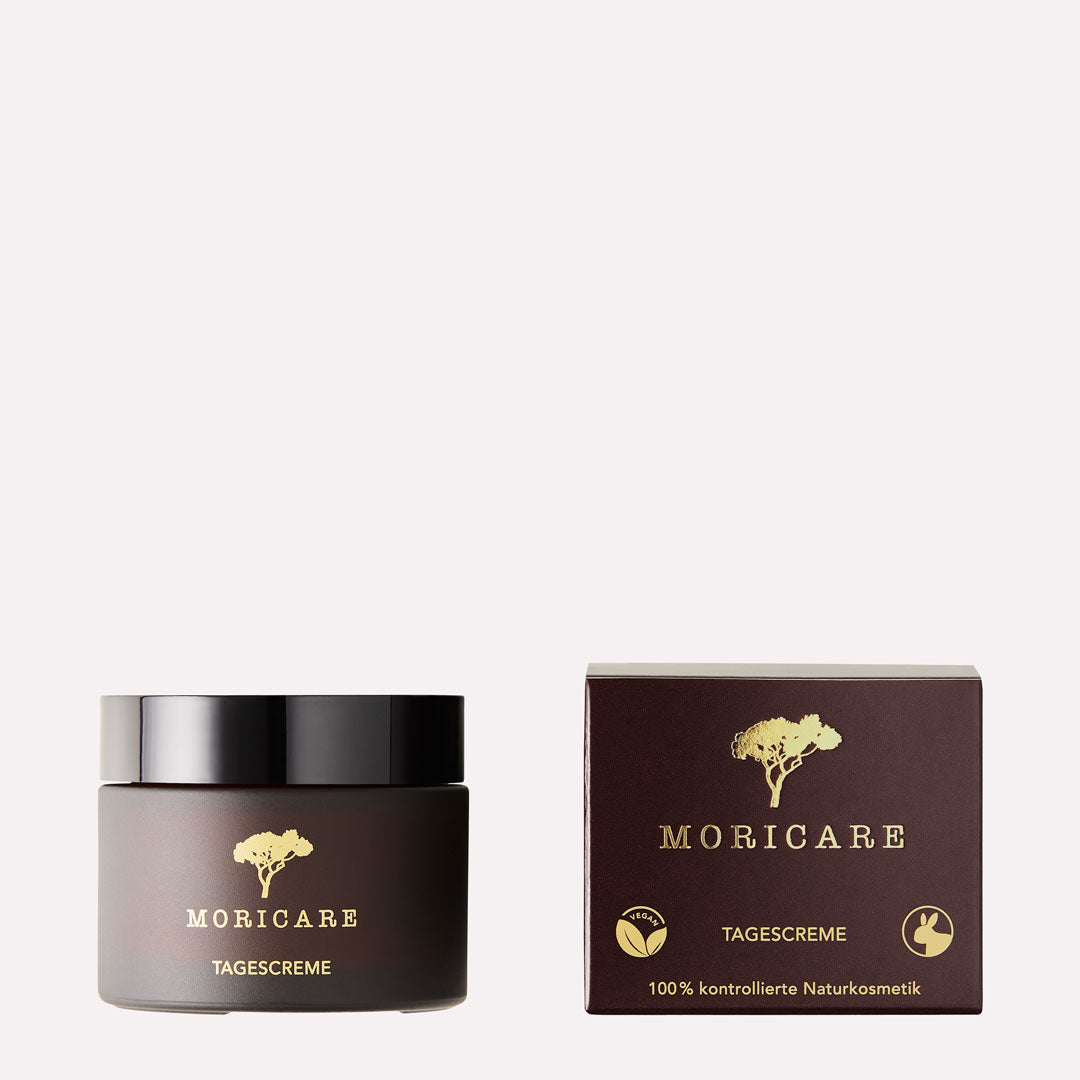 Vegane Tagescreme mit Jojoba und Moringa für empfindliche Haut Naturkosmetik tierversuchsfrei