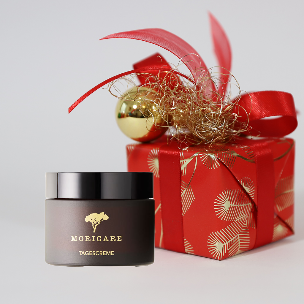 Weihnachtsgeschenke Moricare Tagescreme Naturkosmetik vegan 50 ml in Geschenkverpackung